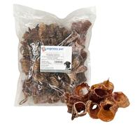 Express Pet Supplies Pre-Cut Beef Trachea Air Pipe 1kg (approx. 70-85 Pipes) Small Breed perfect for Puppies End Pieces, 100% Natural Air Dried Dog Treat Chew.