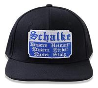 EXPRESS-STICKEREI Funny Cap with Saying Schalke: Unsere Heimat, Unsere Liebe, Unsere Stolz Urban Baseball Cap - Baseball Cap - Snapback Cap with Closure - One Size, black, One Size