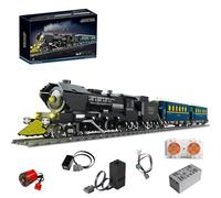 Express Train Building Blocks with Power Parts, With LED Lighting, Passenger Train Building Block Model Kits for Kids