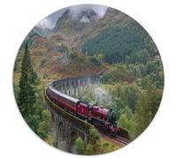 Express Train Crossing Glenfinnan Viaduct,Rätsel Für Erwachsene 1000pcs (67.5x67.5cm),Herausforderungsspiele