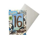 "Express Yourself" Birthday Card for Age 16 Boy - Includes Envelope - Sneakers and Sunglasses Design