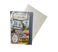 "Express Yourself" Birthday Card for Brother - Includes Envelope - 3D Wishing Message on the Cover