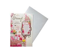 "Express Yourself" Birthday Card for Female Friend - Includes Keepsake and Envelope - Gift Theme Design for Her