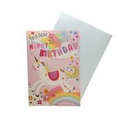 "Express Yourself" Birthday Card for Granddaughter - Includes Envelope - Animated Unicorn Design