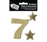 Express Yourself DIY, self Adhesive, Gold 7, Topper - Ideal for Card Making, Scrapbooking, Papercrafts, Childrens Crafts etc