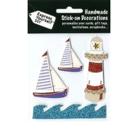Express Yourself DIY, self Adhesive, Sailing Boats Topper - Ideal for Card Making, Scrapbooking, Papercrafts, Childrens Crafts etc