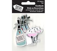 Express Yourself MIP, self Adhesive, Bottle of Bubbly & Glass Mini Multi Pack Toppers - Ideal for Card Making, Gift Wrapping, Scrapbooking, Papercrafts, Childrens Crafts etc