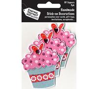Express Yourself MIP, self Adhesive, Large Fairy Cake Mini Multi Pack Toppers - Ideal for Card Making, Gift Wrapping, Scrapbooking, Papercrafts, Childrens Crafts etc