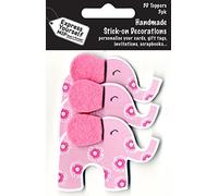 Express Yourself MIP, self adhesive, Pink Elephant Multi Pack Toppers - Ideal for Card Making, Gift Wrapping, Scrapbooking, Papercrafts, Childrens Crafts etc