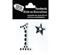 Express Yourself MIP, self Adhesive, Rhinestone Number 1, Topper - Ideal for Card Making, Scrapbooking, Papercrafts, Childrens Crafts etc