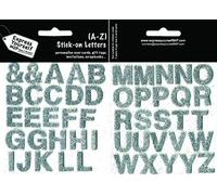 Express Yourself MIP Silver A-Z Alphabet Stickers - Self Adhesive Greeting Card Craft Embellishment Sticker Set for Card Making, Gift Wrapping, Scrapbooking, Paper Crafts and DIY Projects