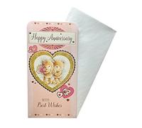 "Express Yourself" Money Wallet Gift Card - Happy Anniversary - Includes an Envelope - Cute Teddy Bears in Love Design - Blank Inside for 'from' and 'to' Information