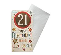 "Express Yourself" Money Wallet Gift Card - Happy Birthday Age 21 - Includes an Envelope - Blank Inside for 'from' and 'to' Information