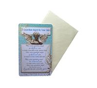 Express Yourself Plastic Keepsake Card A Guardian Angel by Your Side Theme - Includes Envelope - Empty Template on The Back to Write from whom to who it is