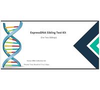 ExpressDNA Sibling Test (Personal Use Only, All lab fees and Shipping Back fees Included, Results in 1-2 Days)