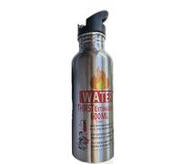 Expressed Satisfaction 2021 Thirst Extinguisher stainless steel water bottle 600ml (silver)