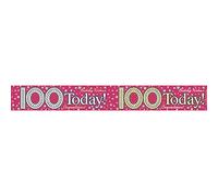 Expression Factory Age 100 Birthday Party Banner 2.6M 100Th Male Female Man Lady