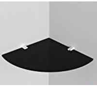 Expression Products Acrylic Corner Shelf tough 5mm acrylic - size 200mm - approx 8", Free Trolley Token Material Sample Included per Shipment - Black