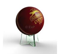 Expression Products Acrylic Cricket Ball Display Stand Riser Plinth (Glass Effect)