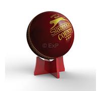 Expression Products Acrylic Cricket Ball Display Stand Riser Plinth (Red)