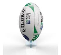 Expression Products Acrylic Rugby Ball Ball Display Stand Riser Plinth (Cool Blue Tint) 6 Colours Available