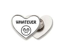 Expression Whatever Choice Influence Heart Metal Pin Brooch Clip Love