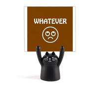 Expression Whatever Choice Influence Memo Holder Cartoon Black Cat Stand Decoration