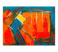Expressionism Abstract Painting Acrylic Art Print Poster Wall Decor