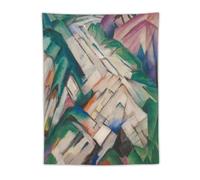 Expressionist Franz Marc's Mountain Landscape Poster Print Tapestry Wall Art Painting Gifts Bedroom Living Room Decor Modern Home 30"x40"