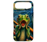 Expressionist Scream Funny Surreal Animal Artwork Humor Frog Case for iPhone Air
