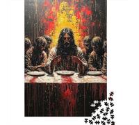 Expressionist The Last Supper - Bold Contemporary Art Reinterpretation 1000 Piece Jigsaw Puzzle for Adults, 70x50cm/1000pcs, Screen-Free Activity, Weekend Downtime And Quiet Weekends