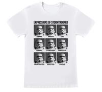 Expressions Of Stormtrooper T-Shirt Star Wars White XL