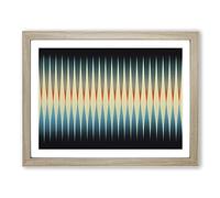 Expressive Abstract Art H1022 Framed Print for Living Room Bedroom Home Office Décor, Wall Art Picture Ready to Hang, Oak A3 Frame (46 x 34 cm)