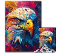 Expressive Eagle 1000 Piece Puzzle Jigsaw Puzzles for Adults Brain Challenge for Teenagers Home Decor 1000 PCS(38x26cm)