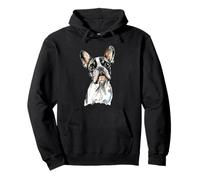 Expressive French Bulldog Sketch Art Dog Lover Design Pullover Hoodie
