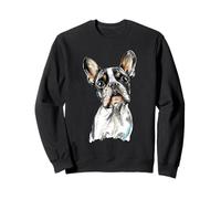 Expressive French Bulldog Sketch Art Dog Lover Design Sweatshirt