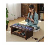 ExpressLeopard Paulownia Floor Tables Low Table For Sitting on The Floor - Small Coffee Table Accent Furniture - Meditation and Tea Altar - Folding Tatami (Color : Dark brown, Size : 50 * 30 * 20cm)