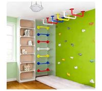 exproyzk 2 Pack Metal Monkey Bars Indoor, Playground Handles, Ceiling Grab Bars for Indoor Outdoor Playgrounds, Climbing Frames, Wall Ladders Set Accessories(Blue)