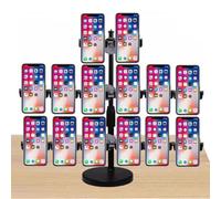 exproyzk Phone Stand for Desk, Adjustable Phone Holder, Universal iPhone Holder, Cell Phone Stand Recording for video shooting and live broadcasting(2+6+6)