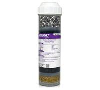 EXPRT RF-1050 Alkaline Filter Cartridge - 2.5" x 10" Universal Fit - Removes Chloramines, Chlorine, Heavy Metals, Odor - KDF-55, Activated Carbon, Alkaline Beads Adds Essential Minerals