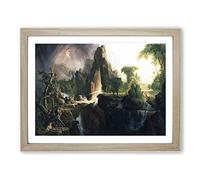 Expulsion From The Garden Of Eden By Thomas Cole Classic Painting Framed Print | A2 Oak Framed Wall Art | Ready to Hang | Classic Floral Picture | Living Room Bedroom Lounge Office