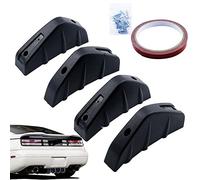 EXPY Car Rear Bumper Spoiler for Volkswagen VW Beetle Phaeton Magotan Touareg Passat Polo,car Rear Lip,Rear Bumper Lip Diffuser Lower Bumper Lip Body Kit,A/Black