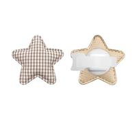 EXQIOUR 1 Pair Elegant Star Shape Cloth Earphone Decoration Fit Most Headphones Comfortable Feel and Safe Construction Stylish Headphone Accessory