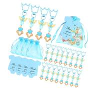 EXQIOUR 20PCS Handmade Keychains And Thank You Cards For Birthday And Graduation Parties Baby Showers Decorations Souvenir Thank You Cards