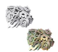 EXQIOUR 50 Pcs Four Wheel Alignment Insert U-shaped Shims Auto Parts Four-wheel Positioning Washer U-type Plug Gasket Washer Accessories