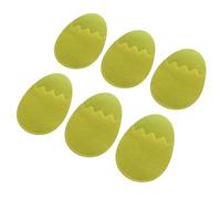 EXQIOUR 6PCS Easter Eggs Pattern Utensils Covers Fabric Texture Cutlery Holders Suitable For Home Dining And Event Planning Reusable Utensils Pouches