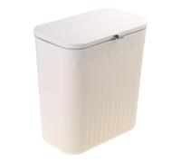 EXQIOUR Cabinet Door Hanging Trash Can Wall Mounted Waste Container Garbage Basket Easy To Open Perfect For Kitchen And Bathroom Beautiful Appearance Trash Can