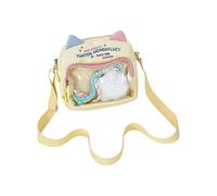 EXQIOUR Contemporary Anime Inspired Clear Student Bag Ergonomic Crossbody Bag with Adjustable Strap for Daily Campus Use Cartoon Nylon Itabag