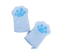 EXQIOUR Cozy Towel Pet Glove For Dogs With Hanging Grip Thick Fabric Keep Pet Warm And Dry After Bath Or Swim Drying Mitt