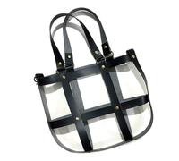 EXQIOUR Customizable Styling Option Woven PU Mesh Bag Cover Detachable Inner Pocket Quaint Design for Crossbody or Shoulder Carry Quaint PU Crossbody Purse